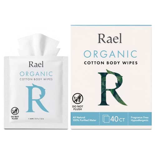 Rael Organic Cotton Wipes Body Cloth On the Go All Skin - Rael Official Imagery - 1