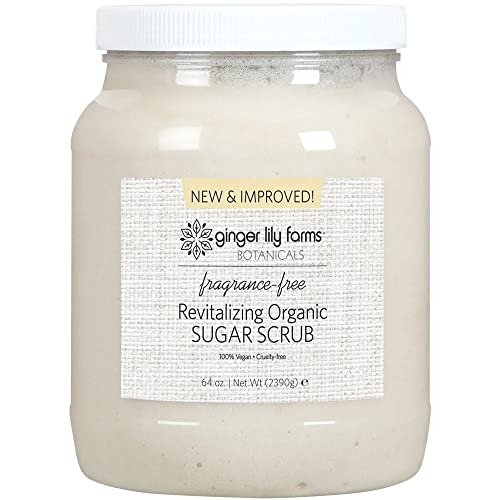 Ginger Lily Farms Botanicals Organic Sugar Scrub, Fragrance Free - Ginger Lily Farms Official Product View 1