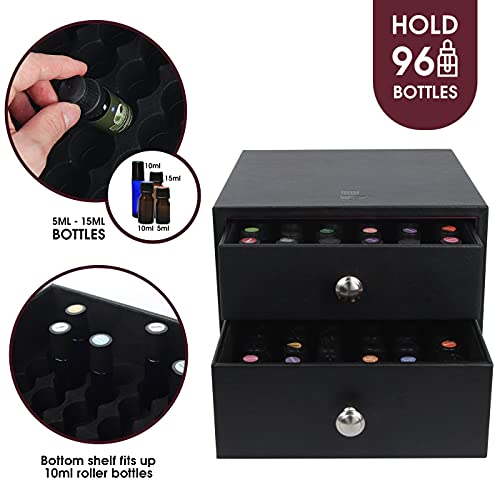 J JACKCUBE DESIGN Essential Oil Organizer Storage Box Case, - Product Imagery
