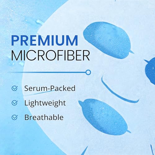 Ebanel 10-Pack Collagen Face Mask with Hyaluronic Acid, Vitami... - Product Imagery