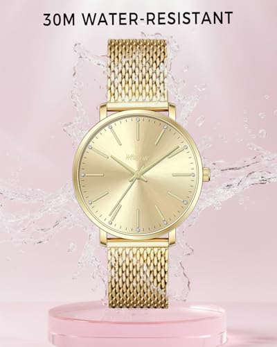 Women Simple Stylish Quartz Waterproof Japanese Movement Daily - Product Imagery
