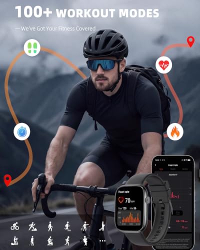 Smart Watch for Women Men, Fitness and Sleep Trackers with 1.83" - Product Imagery