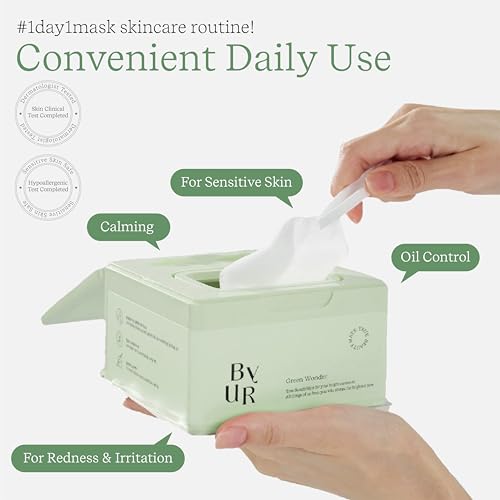 ByUR Green Wonder Daily Aqua Serum Mask (30 Count) Hydrating - Product Imagery