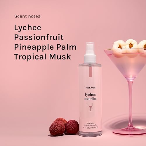 Just Juice Lychee Martini - Lychee, Passion Fruit, and Musk Body - Product Imagery