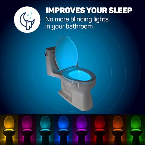 ToiLight 2 Pack. The Original Toilet Bowl Night Light. Fun & - Product Imagery