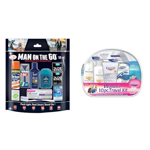 Men s 11 Piece Travel Kit with Grooming Essentials and Women - Convenience Kits International Official Imagery - 1