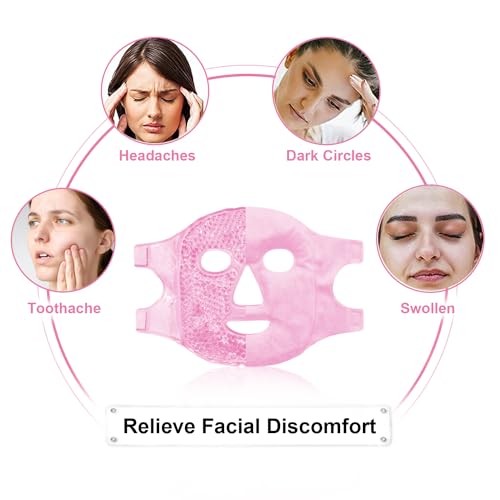 Cold Face Eye Masks Ice Face Mask Hot Cold Compress - Product Imagery