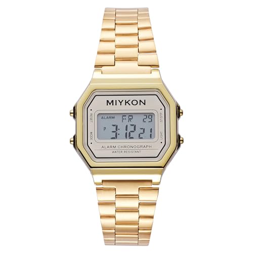 Miykon Unisex Vintage Digital Watch, Adjustable Bracelet, Water - Product Imagery