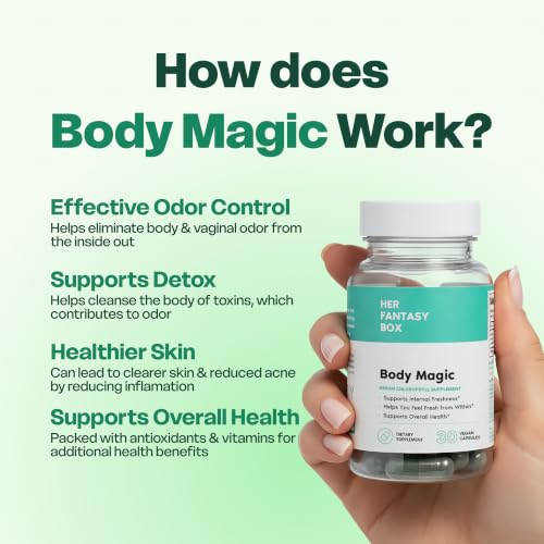 Her Fantasy Box | Body Magic | Chlorophyll Capsules - 30 Vegan - Product Imagery