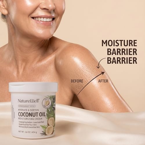 NATURE WELL Coconut Oil Moisturizing Cream for Dry Skin – Deep - Product Imagery