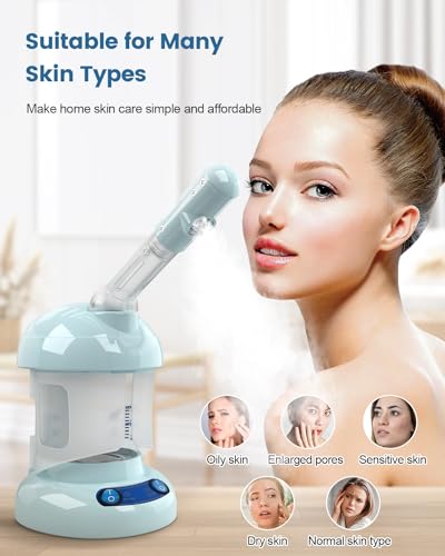 Facial Steamer -Nano Ionic Face Steamer for Deep Cleaning - Product Imagery