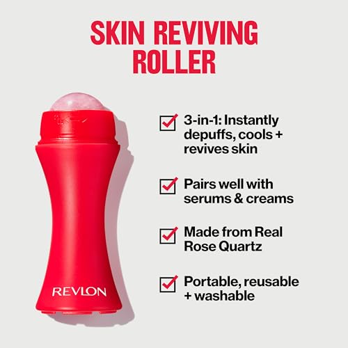 Revlon Skin Reviving Face Roller, Red, 1 Count - Product Imagery