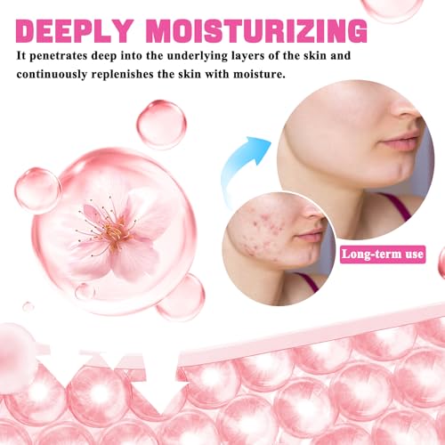 8PCS Sakura Skin Care Set,Hydrating Skincare Gift Set with - Product Imagery