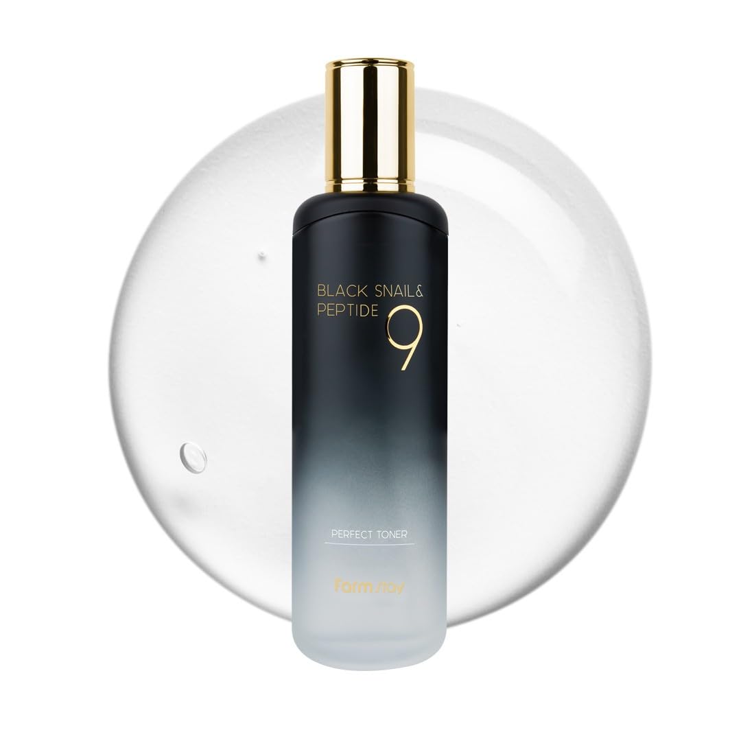 Farmstay Black Snail Peptide 9 Perfect Toner Snail Mucin - FARMSTAY Official Imagery - 2
