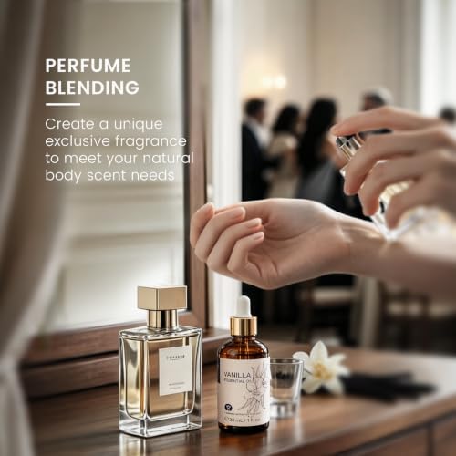 HIQILI Vanilla Essential Oil for Diffuser, Skin Care, Candle - Product Imagery