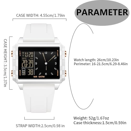 findtime Digital Watches for Men Women Waterproof Unique - Product Imagery
