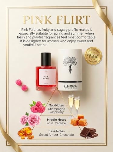 Eternal perfume oils Pink Flirt Perfumes for Women Alcohol Free - Product Imagery