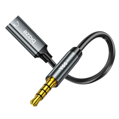 biaze USB C Female to 3.5mm Male Audio Cable Cord Analog Cable by biaze - Angle View 1