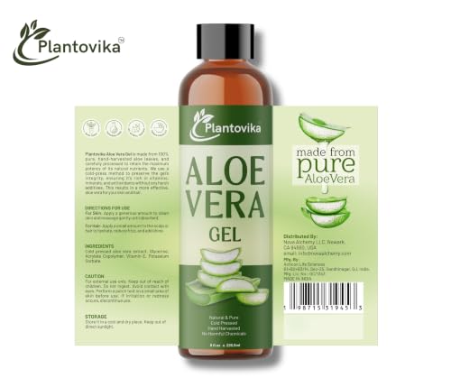 Aloe Vera Gel - Natural, Hydrating & Moisturizing for Face, - Product Imagery