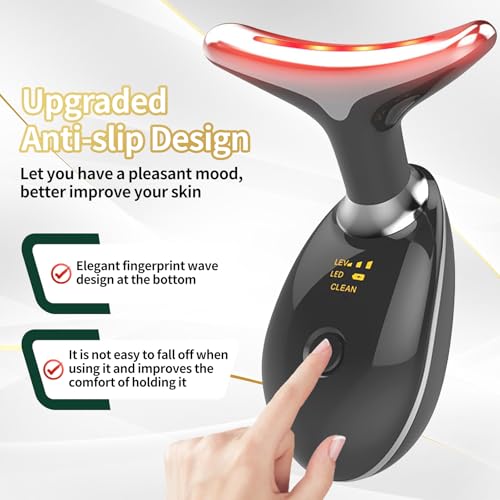 Portable Face Beauty Device, 7 Color Portable Face Massager Tool - Product Imagery