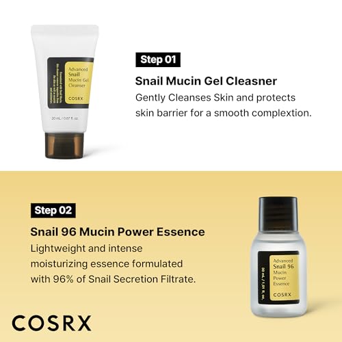 COSRX All About Snail Mucin Korean Skin Care Set, Mini Travel - Product Imagery