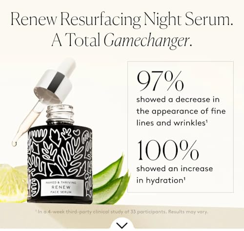 Naked & Thriving Renew Resurfacing Night Serum - Clinically - Product Imagery