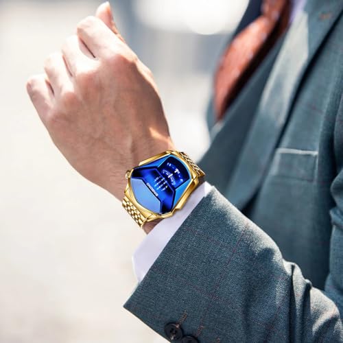 FANMIS Creative Men Digital Electronic Watch Silver Bracelet - Product Imagery