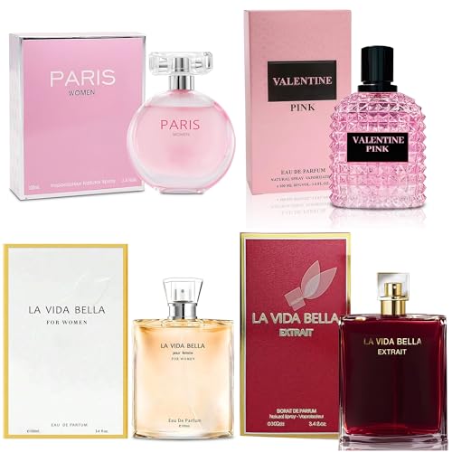A CENTER 4PCS Perfume Set for Women Fragrance Gift Set 3 4 - A CENTER Official Imagery - 1
