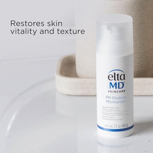 EltaMD PM Restore Face Moisturizer, Night Moisturizer for Face, - Product Imagery