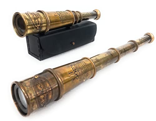 Vintage Spyglass Telescope Engraved Psalm 32:8 - Find Best - Product Imagery