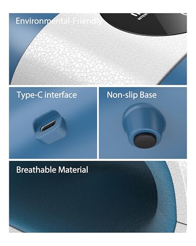 CINCOM Upgraded Hand Massager with Heat and Compression, Blue - Product Imagery