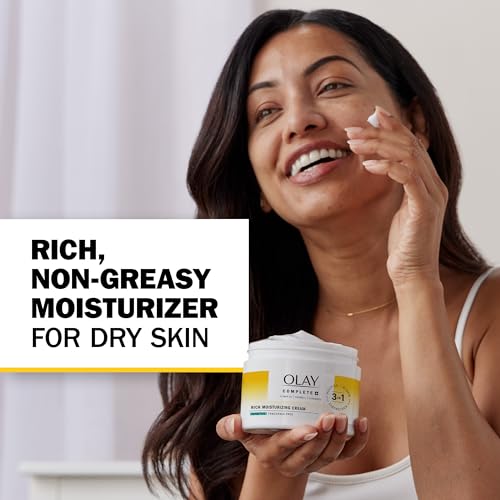 Olay Face Moisturizer, Complete+ Rich Moisturizing Cream - - Product Imagery