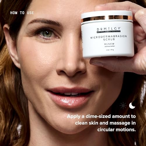 DRMTLGY Microdermabrasion Scrub | Gentle Facial Exfoliating Scrub - Product Imagery