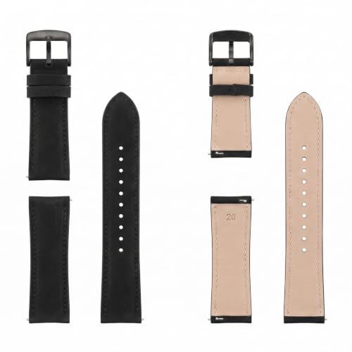 Amaxiu Quick Release Watch Band, Leather Replacement Strap, - Product Imagery