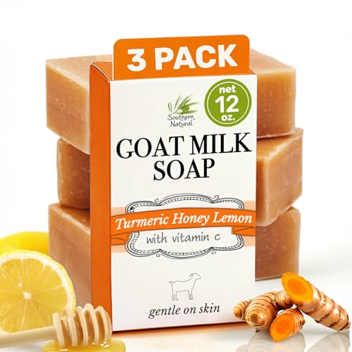 Southern Natural Turmeric Soap Bar 3 Pack For Face Body With - Southern Natural Official Imagery - 1