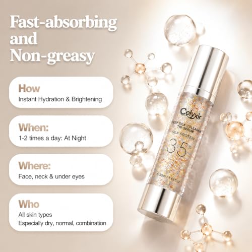 PDRN & Peptides Deep Silk Collagen Tri-Serum | 3.5% Silk - Product Imagery
