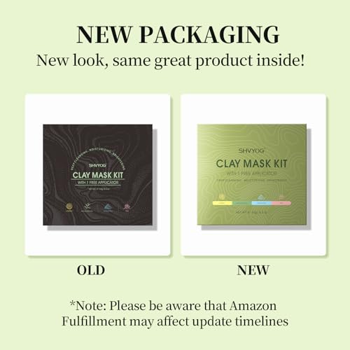 SHVYOG 4Pcs Face Mask Set - Turmeric Clay Mask, Vitamin C, Green - Product Imagery