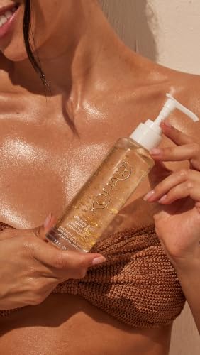 Kopari Golden Aura Body Oil with 24k Gold & Hyaluronic Acid - - Product Imagery