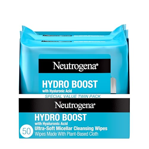 Elefair Tech Neutrogena Hydro Boost Cleansing Wipes Makeup Remover, 25 Ct - Elefair Tech Official Product View 1