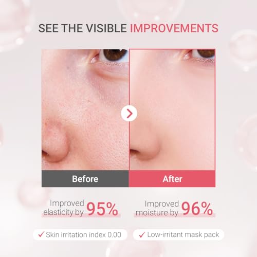 tenzero Rose Peptide Collagen Mask Pack (3 Sheets x 30g), - Product Imagery