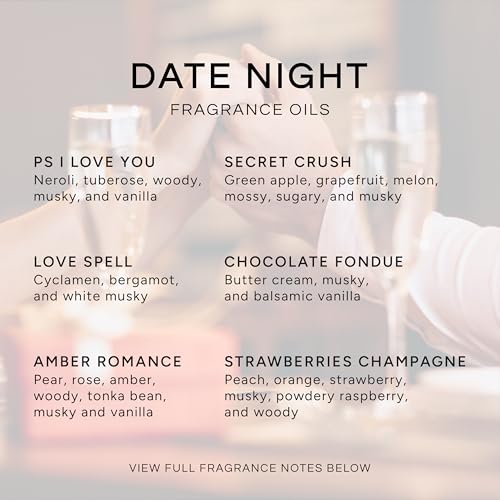 Eternal Essence Oils Date Night Set of 6 Premium Fragrance Oils - Product Imagery