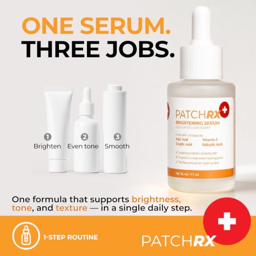 PatchRx Kojic Acid Serum with Turmeric, Niacinamide & Glycolic - Product Imagery