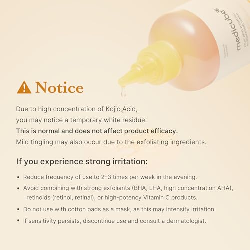 medicube Kojic Acid Turmeric Smoothing Toner for Face & Body - Product Imagery