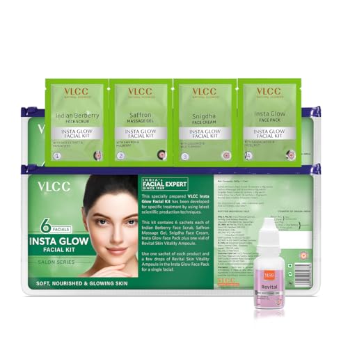 VLCC Salon Series Instaglow Facial Kit (6 Facials)(240gm+12ml) - Product Imagery