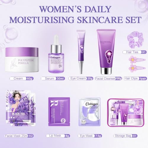 11 PCS Travel Skincare Set, Facial Skin Care, Self Care Kit - Product Imagery