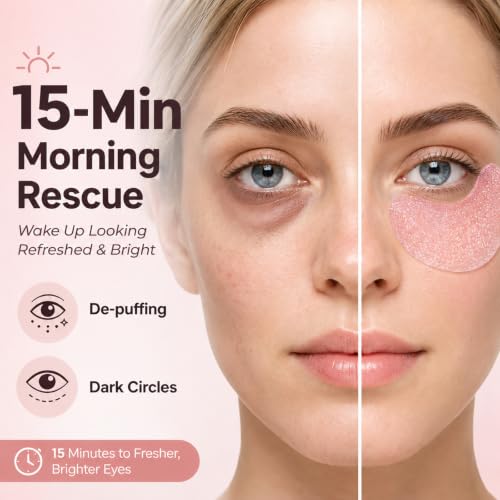 PDRN Under Eye Patches for Puffy Eyes and Dark Circles 60 Count - Product Imagery
