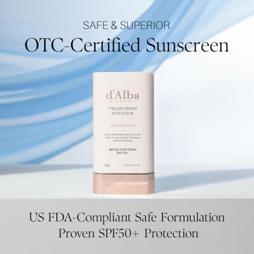 d'alba Piedmont Air Fit Fresh Sun Stick, OTC BROAD SPECTRUM SPF - Product Imagery