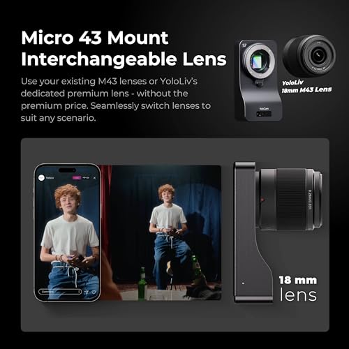 YOLOLIV YoloCam S7, 4K60 Streaming Camera with 18mm F1.4 MFT Lens - Product Imagery