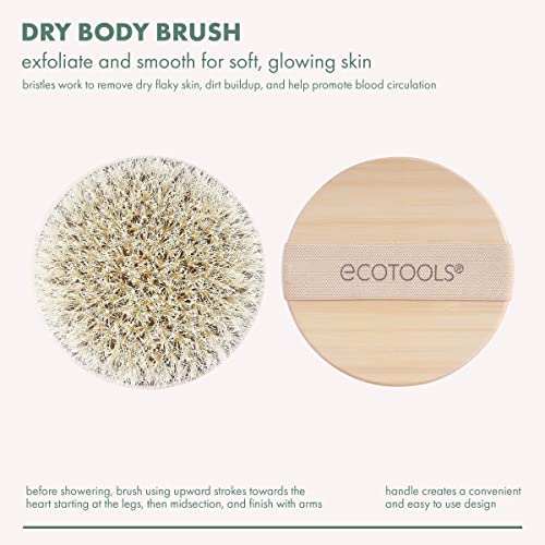 EcoTools Dry Body Brush for Dry Brushing, Smooth Skin, 1 Count - Product Imagery