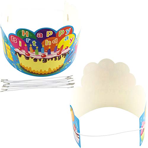 Fancy Land Birthday Crowns for Kids Pack of 30 Classroom Must - Product Imagery